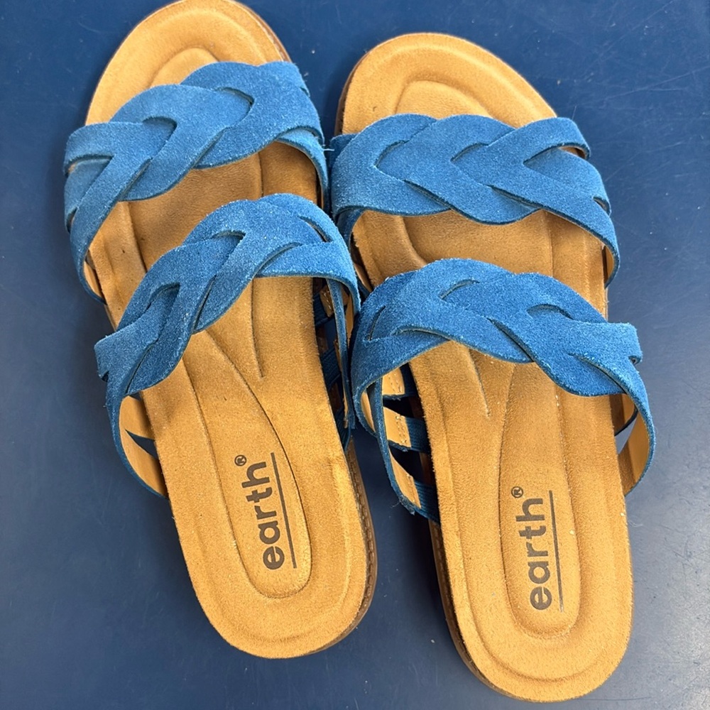 Earth ETDesty Blue Women Sandal, 6 1/2M, New